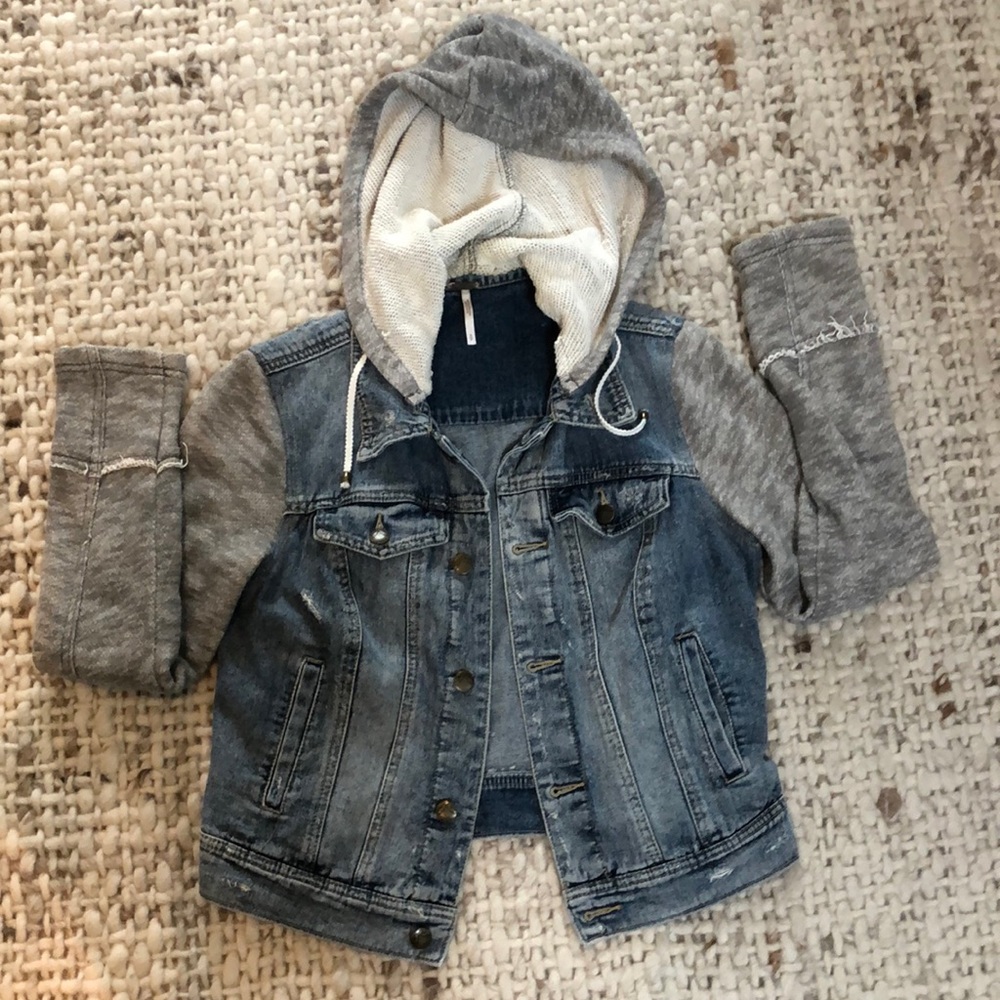 Free People Jean Jacket with Hood